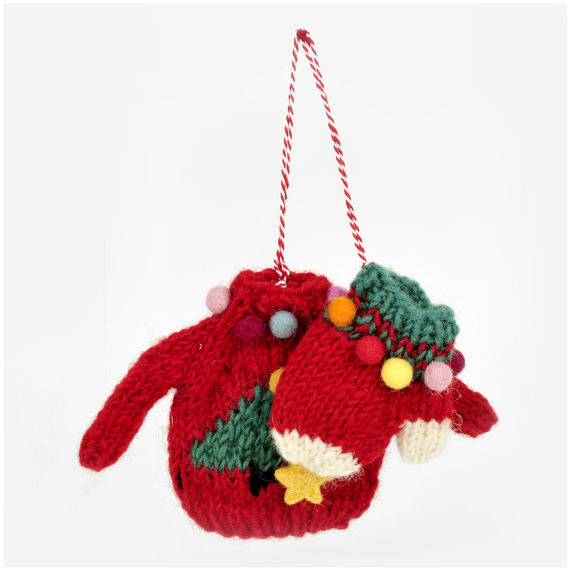 decoro di Natale maglione e guantino 7400150