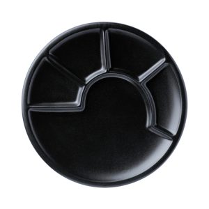 piatto per funduta e racletta in ceramica nera 5114104