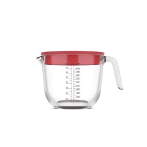  Caraffa Dosatrice in Vetro "Chef It" Mepal - 1 litro rosso corallo