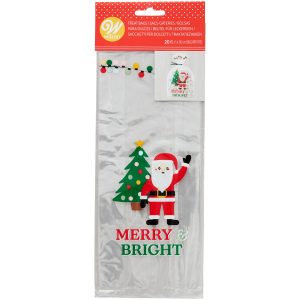 sacchetti per biscotti e dolcetti Babbo Natale Wilton