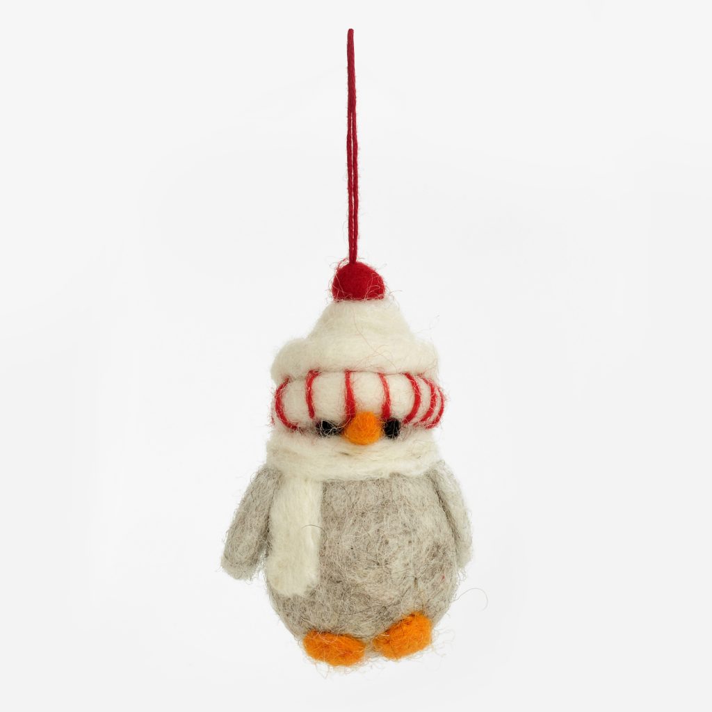 DECORO DI NATALE made in Nepal PINGUINO