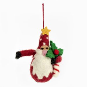 DECORO DI NATALE made in Nepal BABBO NATALE