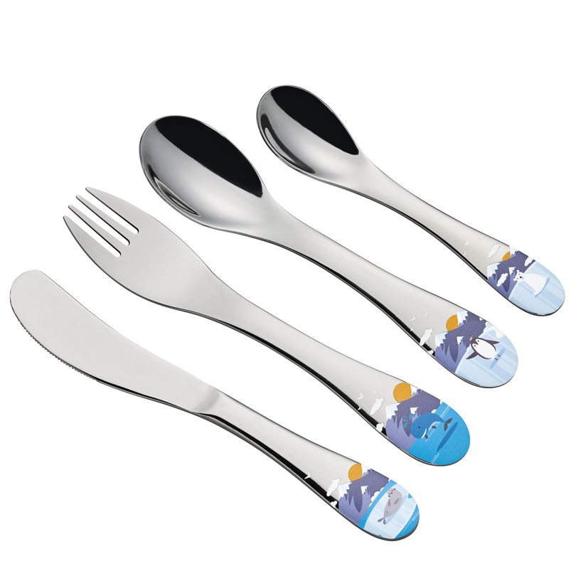 posate da tavola per bambino acciaio inox Sea World