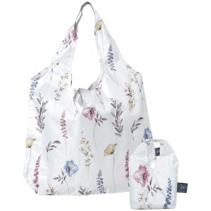 Borsa Spesa con Custodia "Softly Faded Blooms" cm 43x10x58