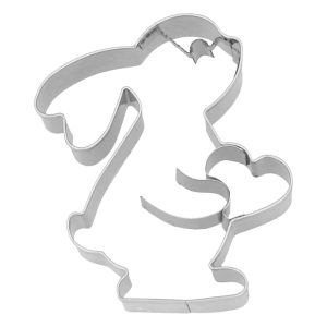 Taglia Biscotto in acciaio inox - Coniglietto con il Cuore cm 6,5