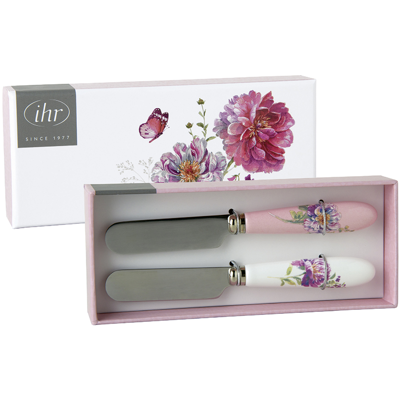 sp09149 spalmaburro manico in porcellana jardin rose