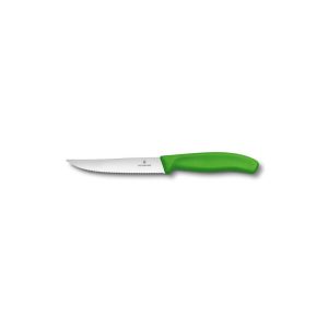 Coltello da Tavola & Pizza lama seghettata cm 12 - Swiss Classic Victorinox manico Verde