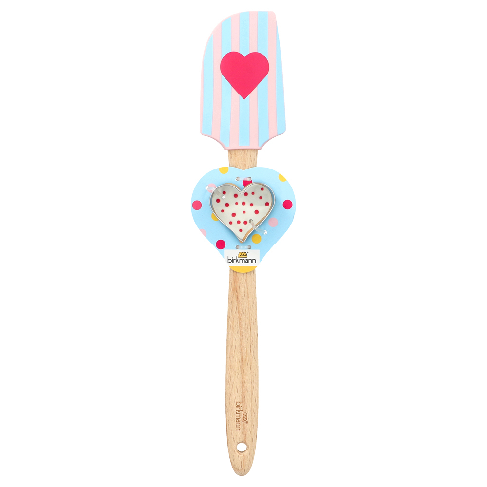 Spatola in Silicone Primavera & Taglia Biscotto "Cuore" in regalo