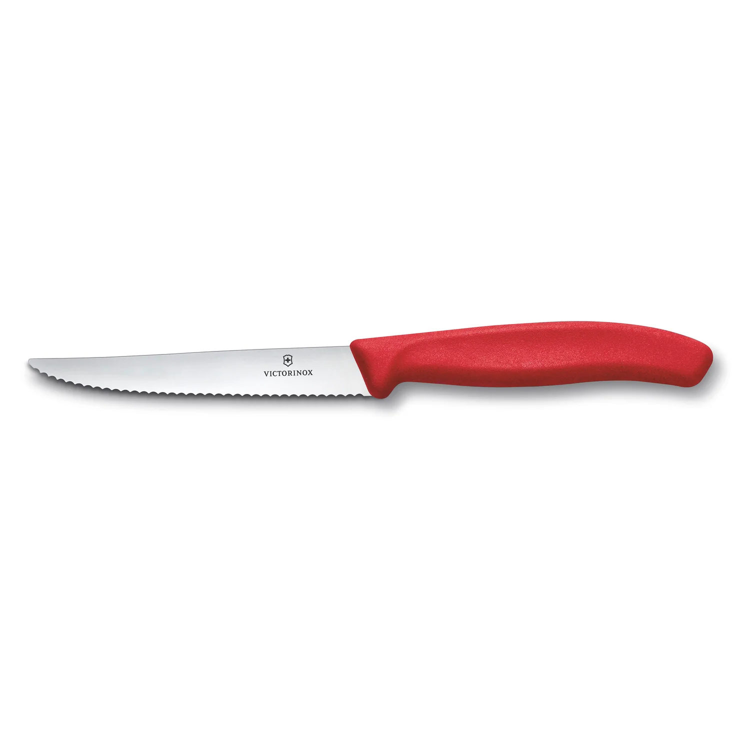 Coltello da Tavola Lama Seghettata - Swiss Classic Victorinox Rosso New