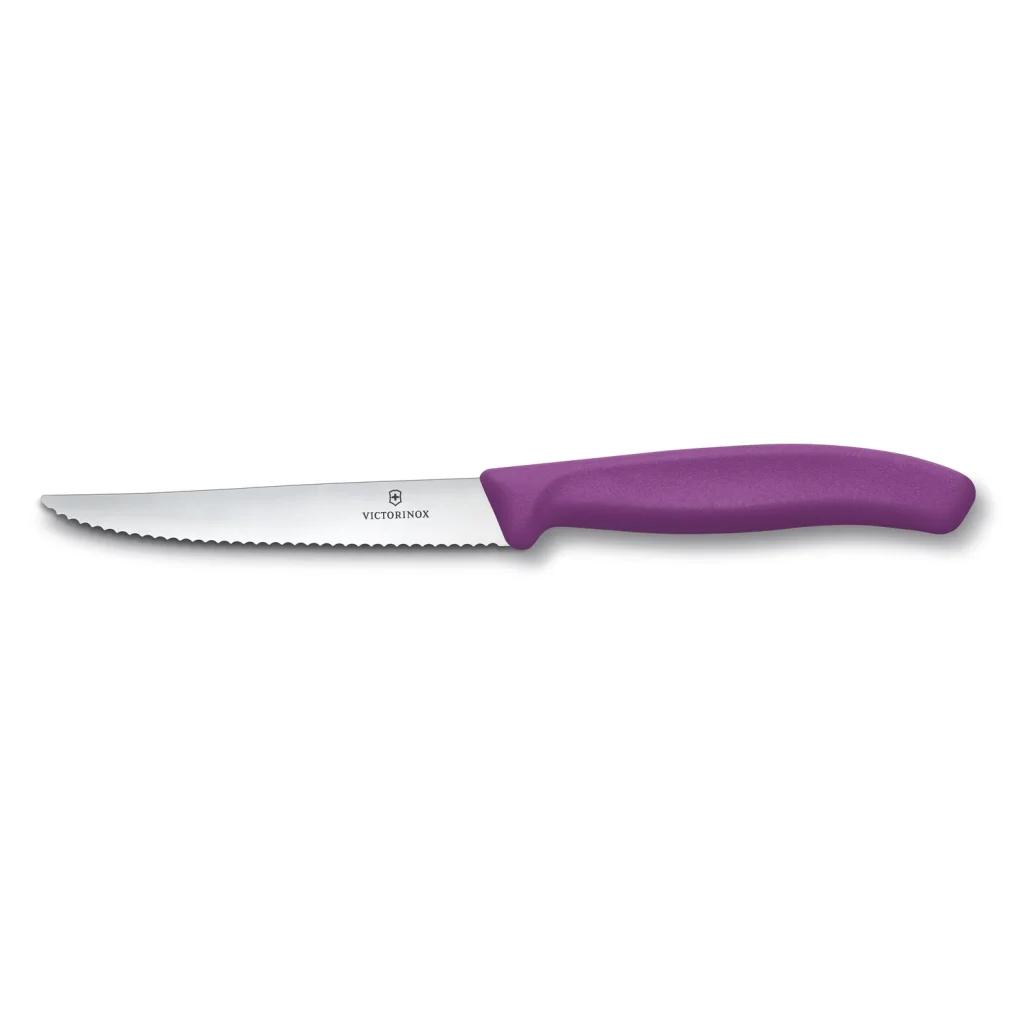 Coltello da Tavola Lama Seghettata - Swiss Classic Victorinox Viola New