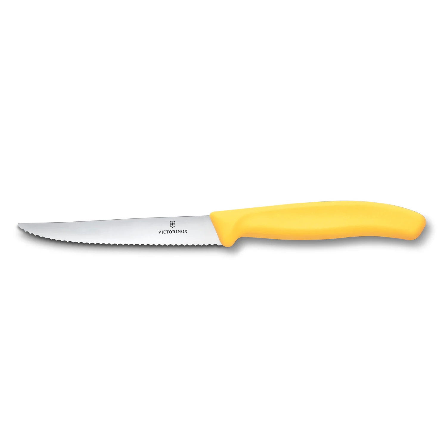 Coltello da Tavola Lama Seghettata - Swiss Classic Victorinox Giallo New