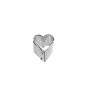 Mini  Taglia Biscotto in acciaio inox - Cuore cm 1,1