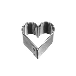 Mini  Taglia Biscotto in acciaio inox - Cuore cm 1,8