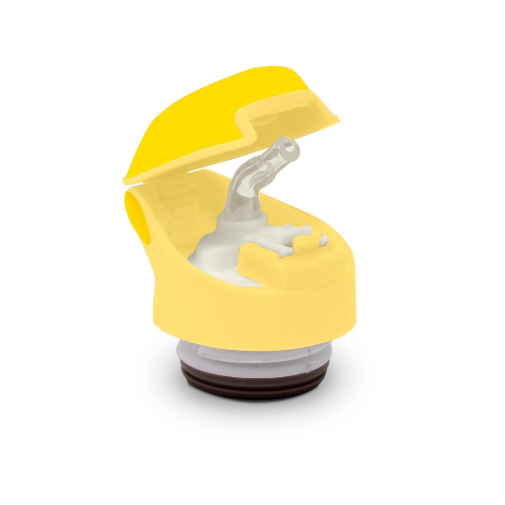 Tappo Ricambio per Borraccia Termica con Cannuccia Acua 350/500 ml - Giallo / Giallo