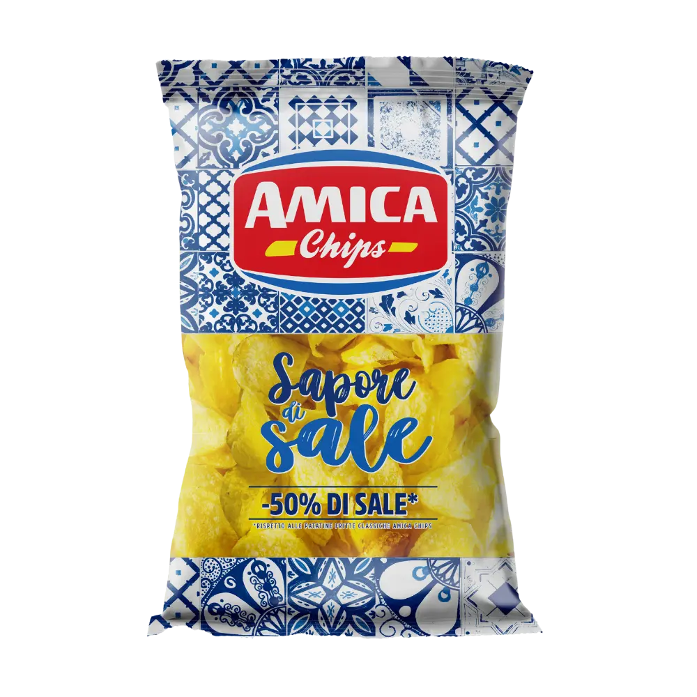 Calamita Frigo - Miniatura Sacchetto Patatine Sapore di Sale Amica Chips
