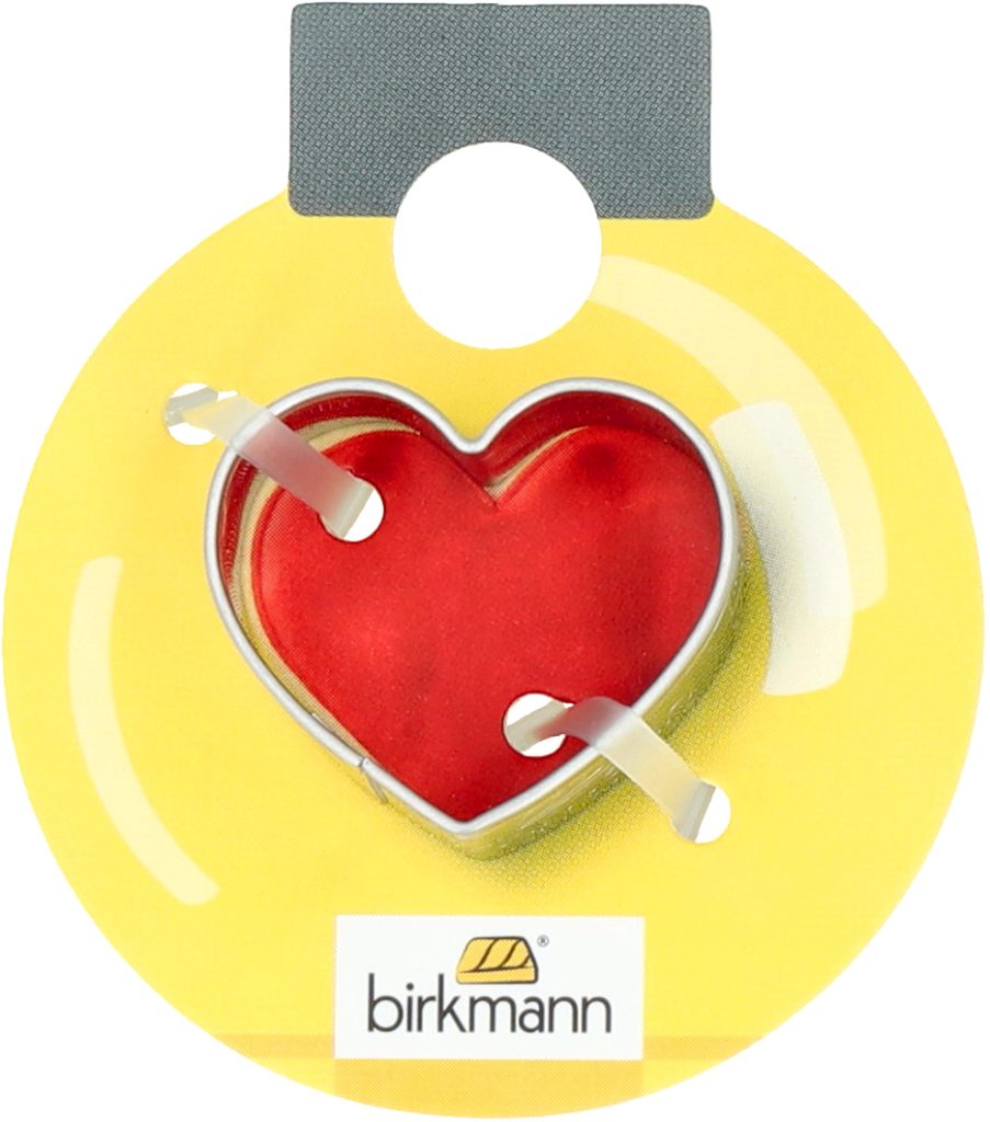 Stampo Biscotto di Natale in acciaio inox - CUORE cm 2,5