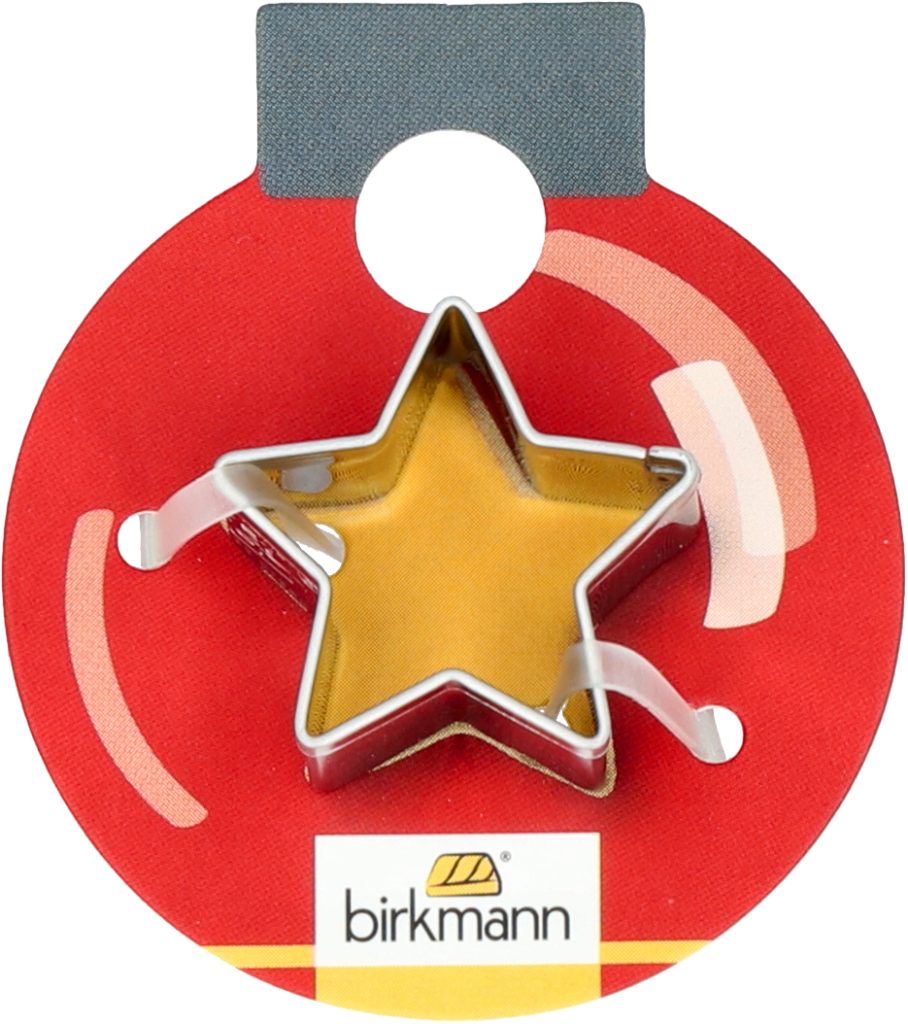 Stampo Biscotto di Natale in acciaio inox - MINI STELLA di NATALE cm 2,5
