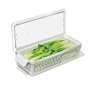 Contenitore Salva Freschezza per Verdura & Frutta OXO - cm 37.6x15.1x9.1 Mantieni in ordine il tuo frigo e le tue verdure sempre fresche