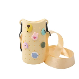 Tracolla in Silicone per trasportare bottiglie termiche "Bestie Bottle" - Giallo