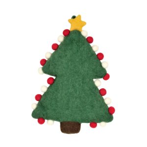 Sottopentola in Feltro di Lana albero di Natale