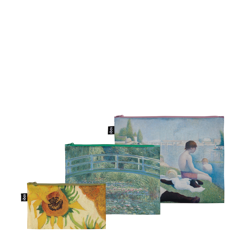 Pocket Loqi &ndash; 3 Buste da Viaggio Impressionism - Seurat, Monet, Van Gogh