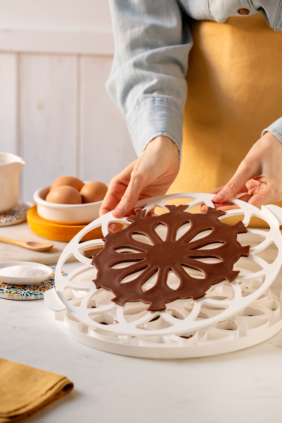 Griglia Tagliapasta Decora Crostate cm 28 - Fiore - immagine 8