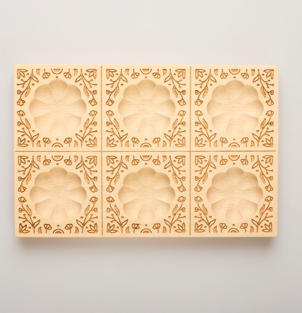 Stampo Crea & Decora Ravioli (6 pz) - Decoro Fiori/Raviolo Fiore