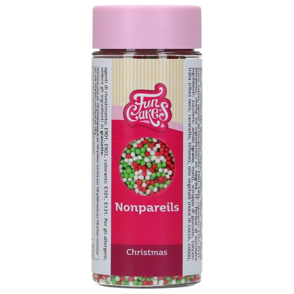 PERLINE NATALE FUNCAKES ROSSE BIANCHE VERDI