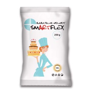Pasta di di Zucchero SmartFlex Velvet AZZURRO 250g - Fondant Baby Blue Velvet 250g