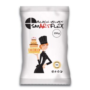 Pasta di Zucchero SmartFlex Velvet NERO 250g - Fondant Black Velvet 250g