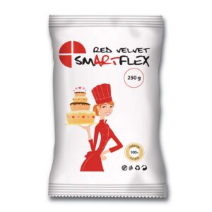 Pasta di Zucchero SmartFlex Velvet ROSSO 250g - Fondant Red Velvet 250g