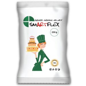 Pasta di Zucchero SmartFlex Velvet VERDE PRATO 250g - Fondant Grass Green Velvet 250g